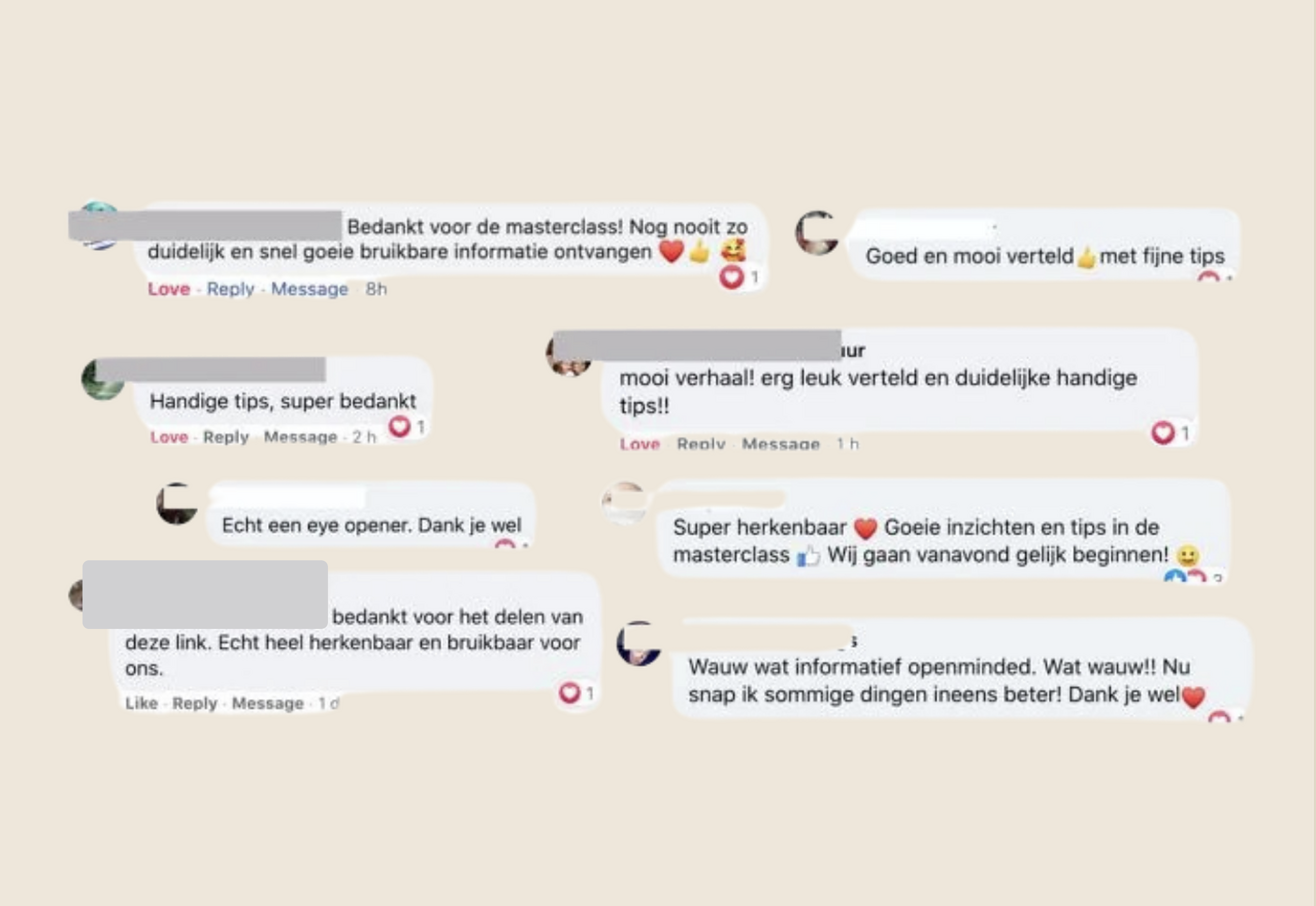 Echte reacties van ouders