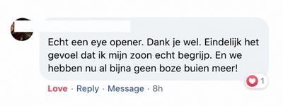 Reactie van een ouder