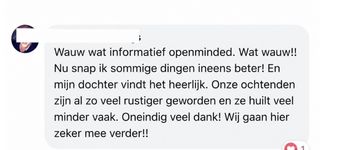 Reactie van een ouder
