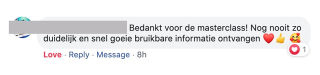 Reactie van een ouder